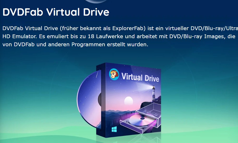 Virtual CloneDrive Alternative: DVDFab Virtual Drive (für virtuelle Laufwerke)