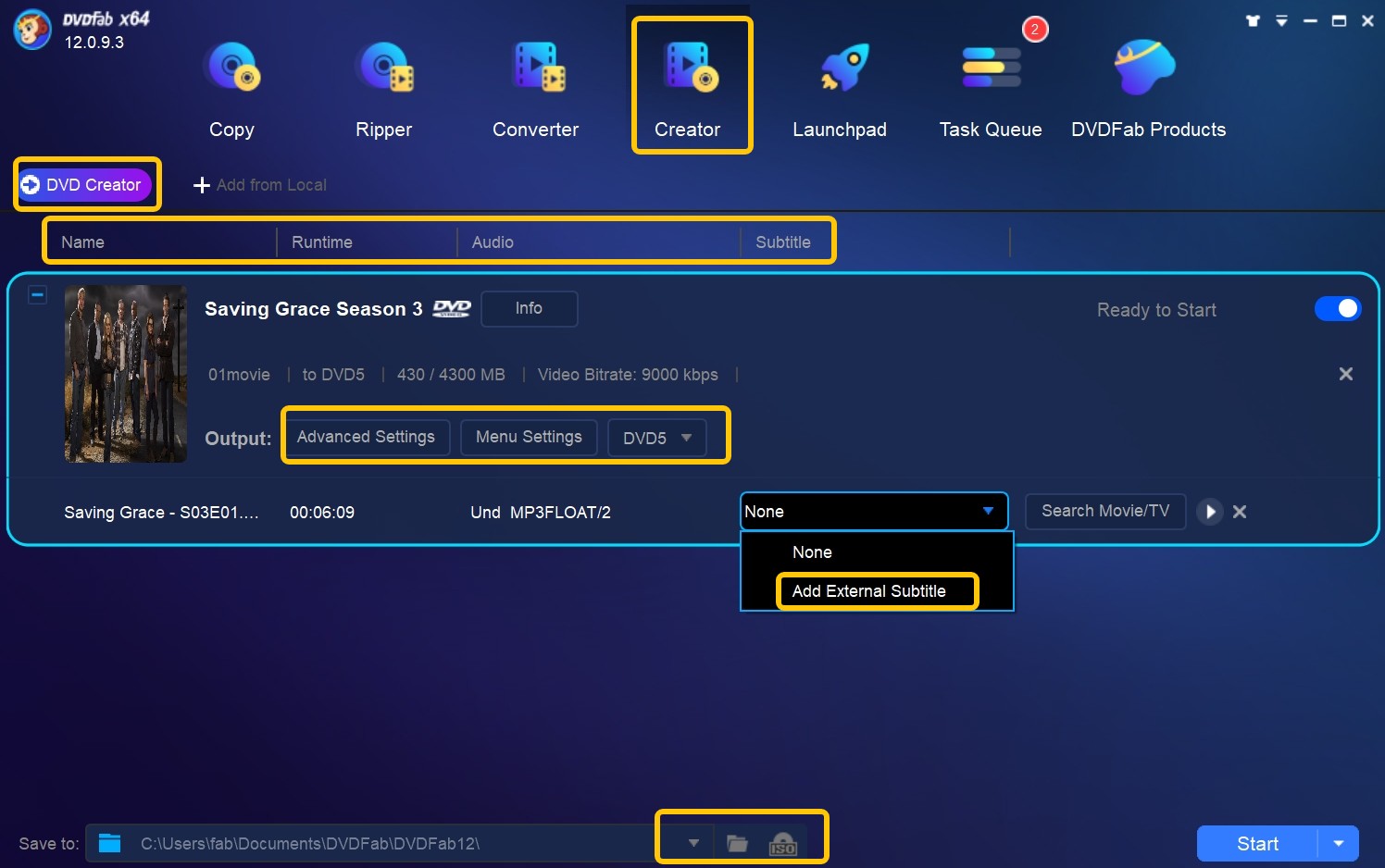 DVD Recorder with Hard Drive:Bonus Tip: Use DVDFab DVD Creator