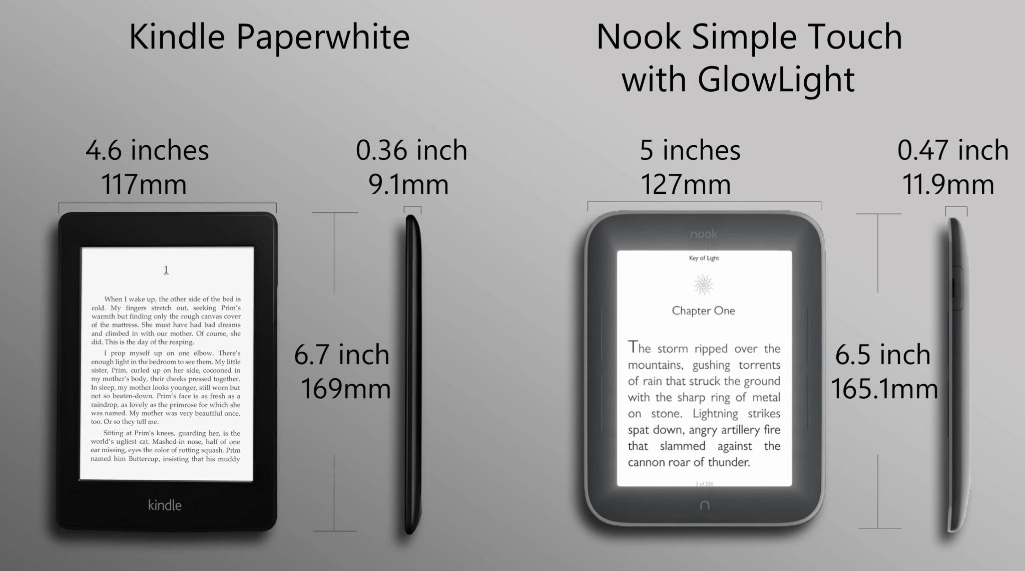 nook vs kindle