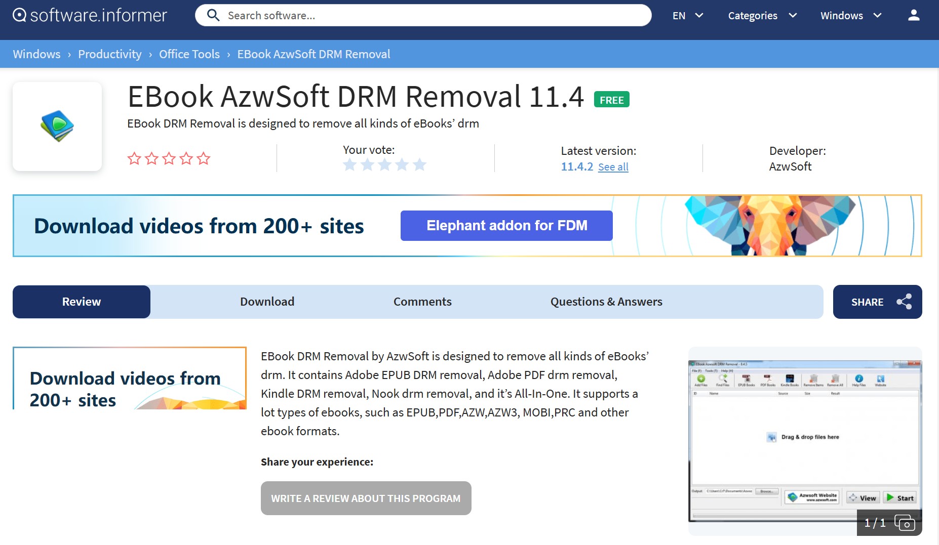 How to remove DRM from ePub with AzwSoft eBook DRM Removal