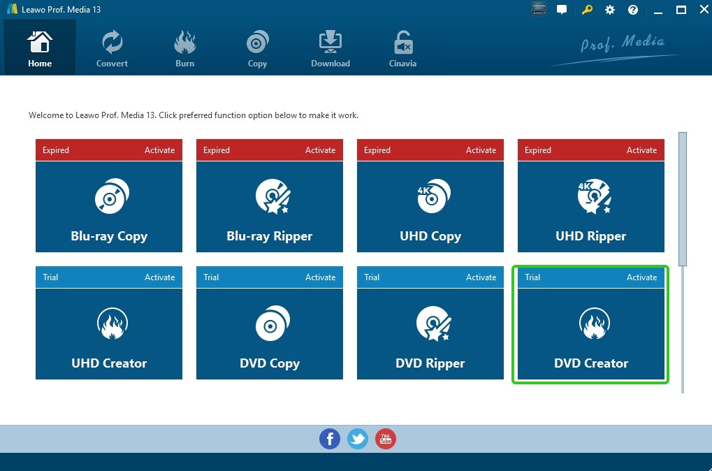 How to convert YouTube video to DVD with Leawo DVD Creator
