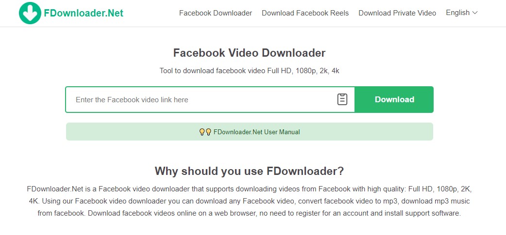 facebook video downloader 4k:5. FDownloader.Net [ Windows, Mac, Linux, Android & iOS]