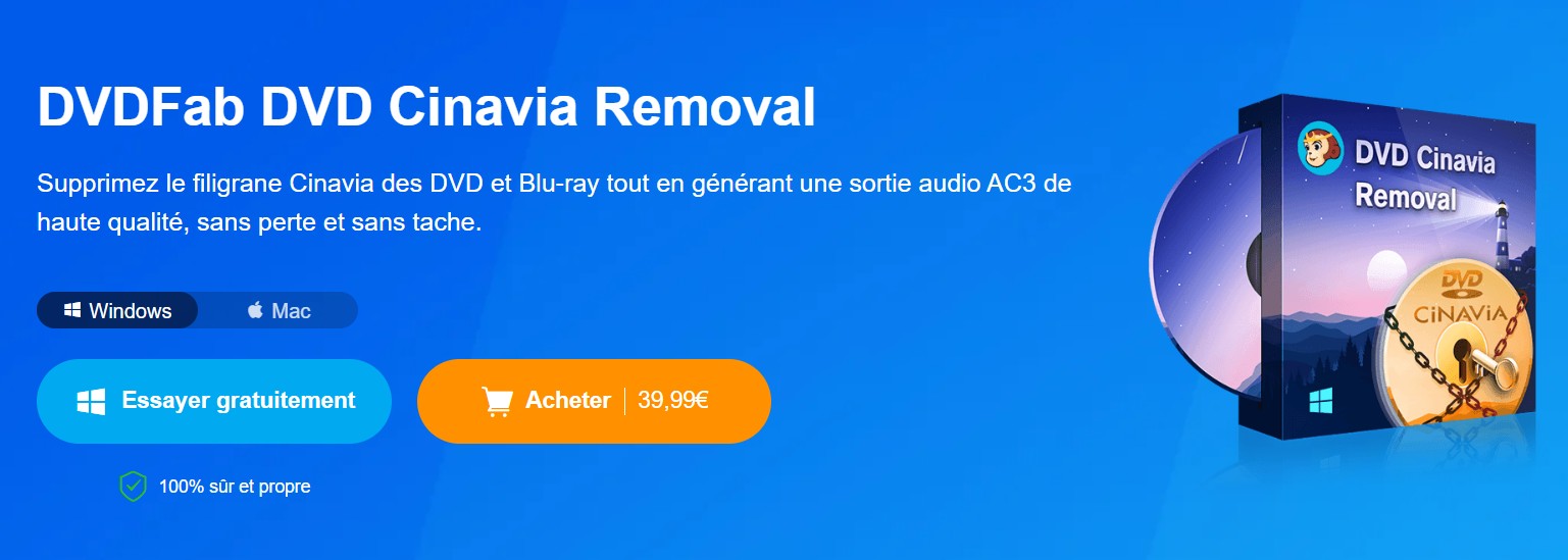 Suppression de Cinavia : Comment supprimer la protection Cinavia:DVDFab DVD Cinavia Removal