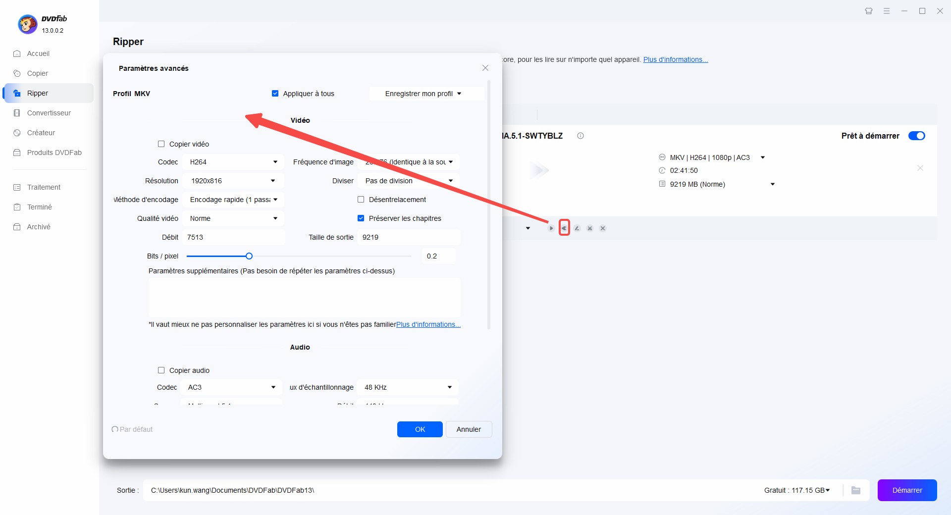 Convertir ISO en MP4 avec DVDFab DVD Ripper