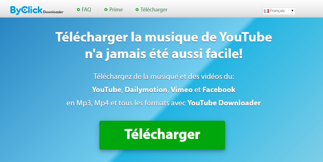 Télécharger vidéo streaming avec ByClick Downloader