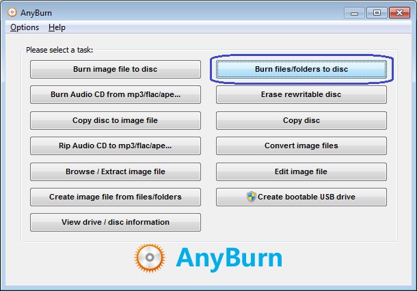 best CD-burning software:10. Anyburn: