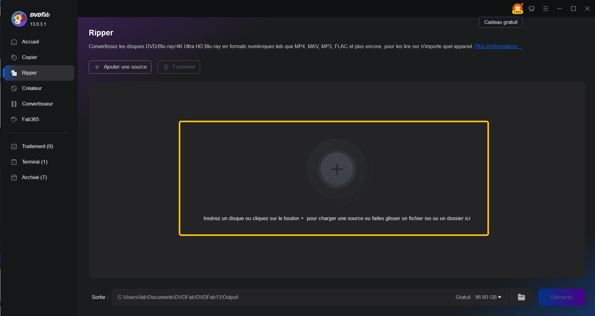 Comment déchirer le DVD aux formats conviviaux YouTube - Ripper DVDFAB DVD