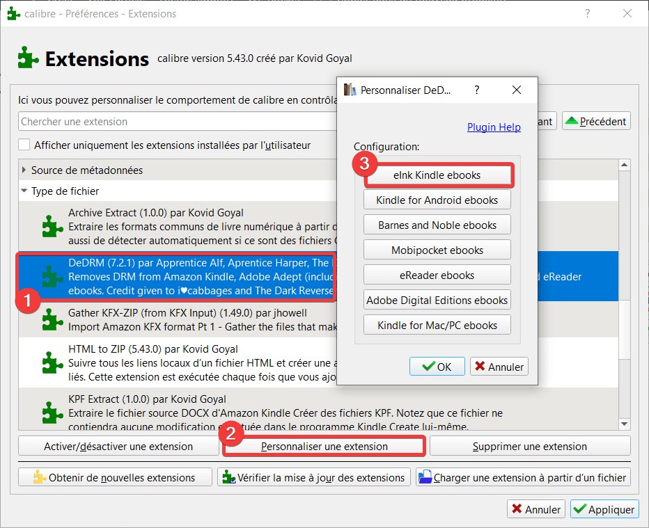 supprimer drm des ebooks avec Calibre