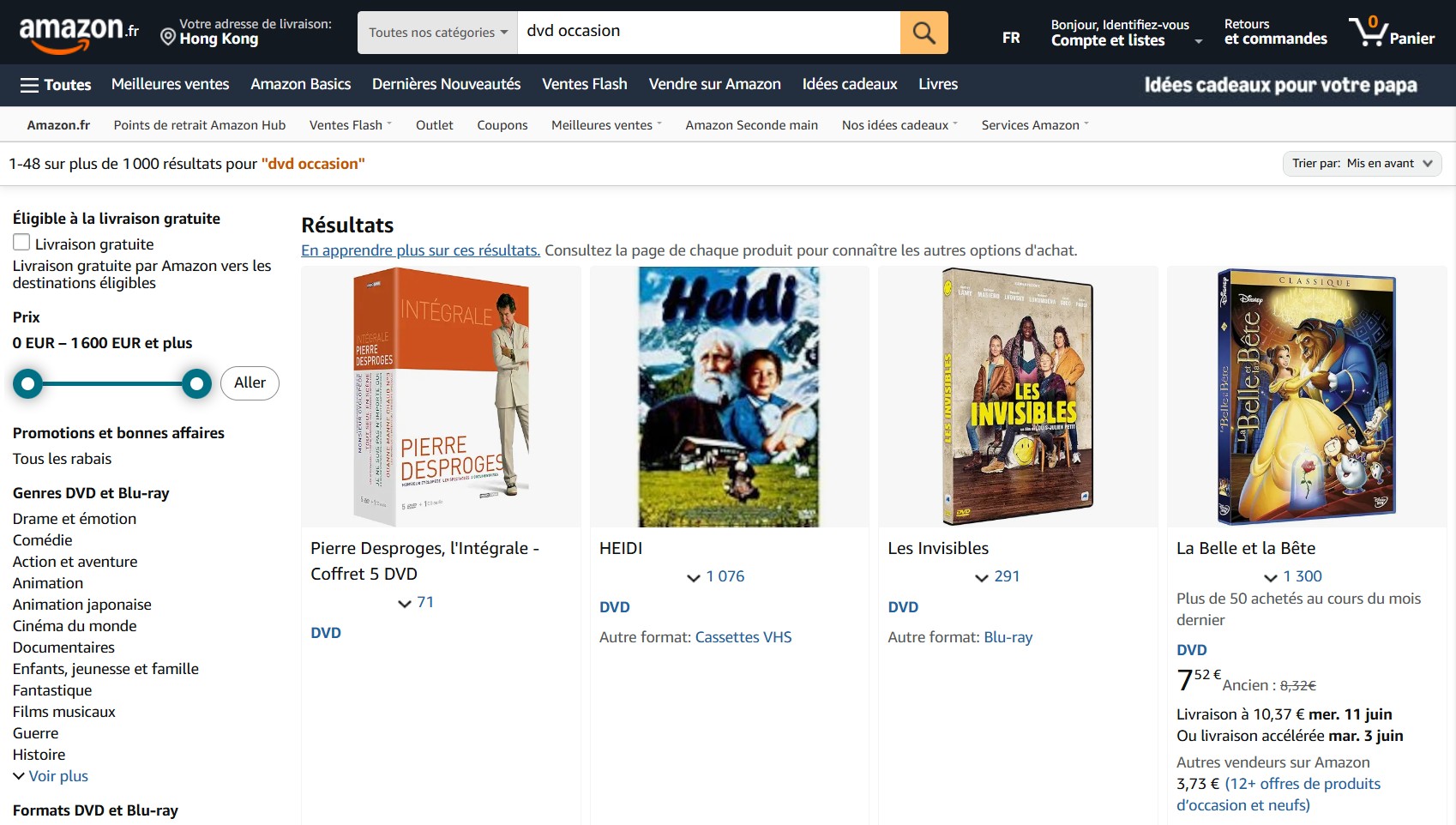 magasins de dvd d'occasion près de chez moi:1. Amazon