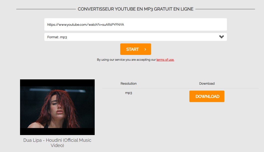 Comment convertir YouTube en mp3 en ligne