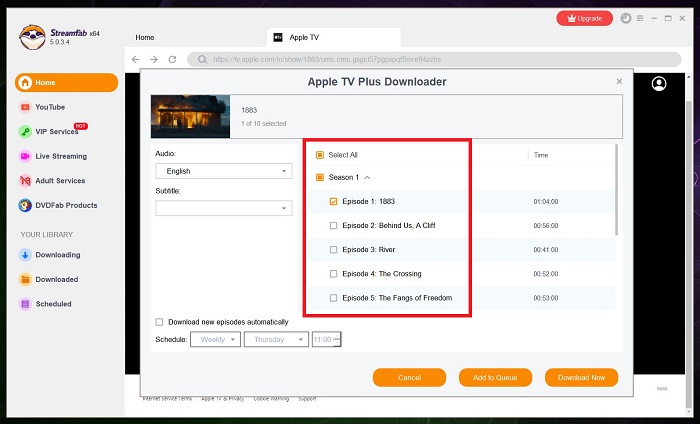 how to watch 1883:How to Download the 1883 TV Show from Apple TV Plus for Offline Viewing?