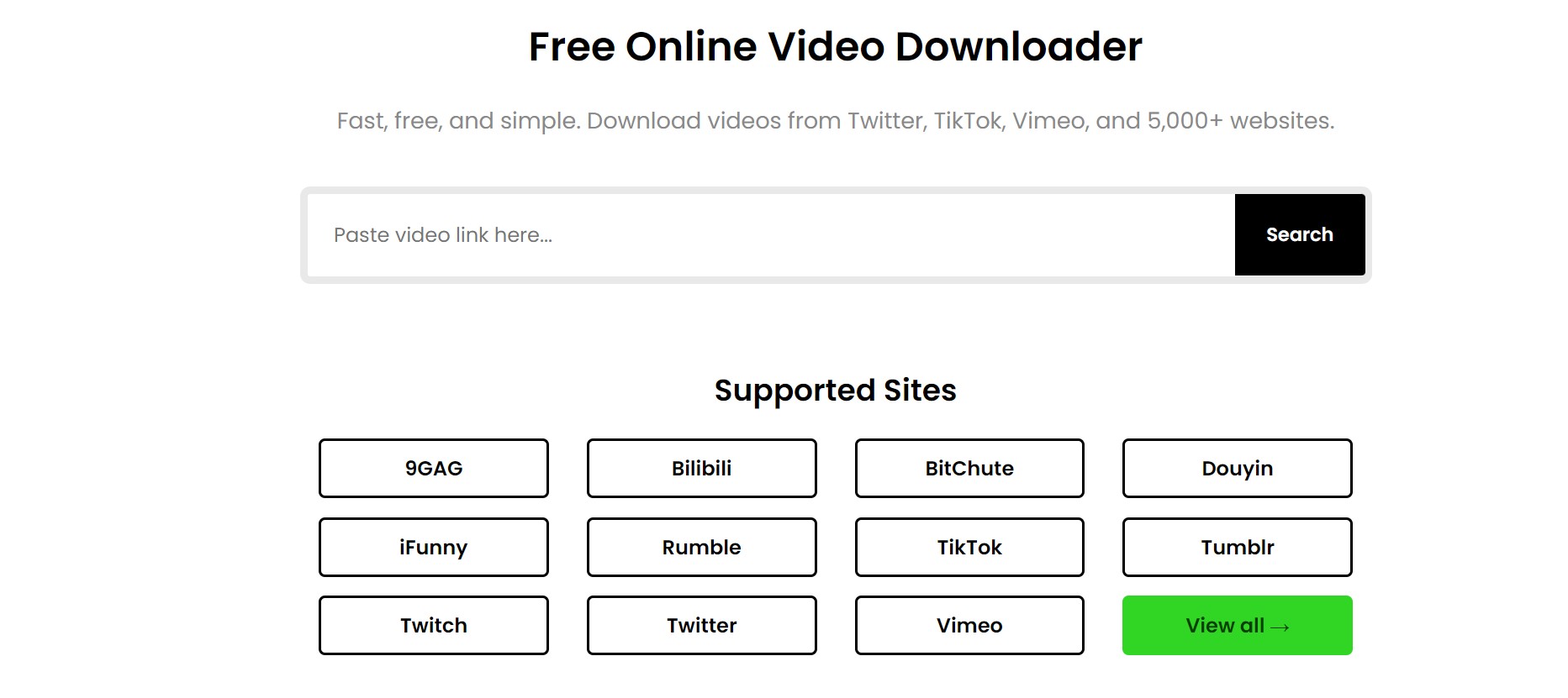 how to turn a link into a video: online video downloader