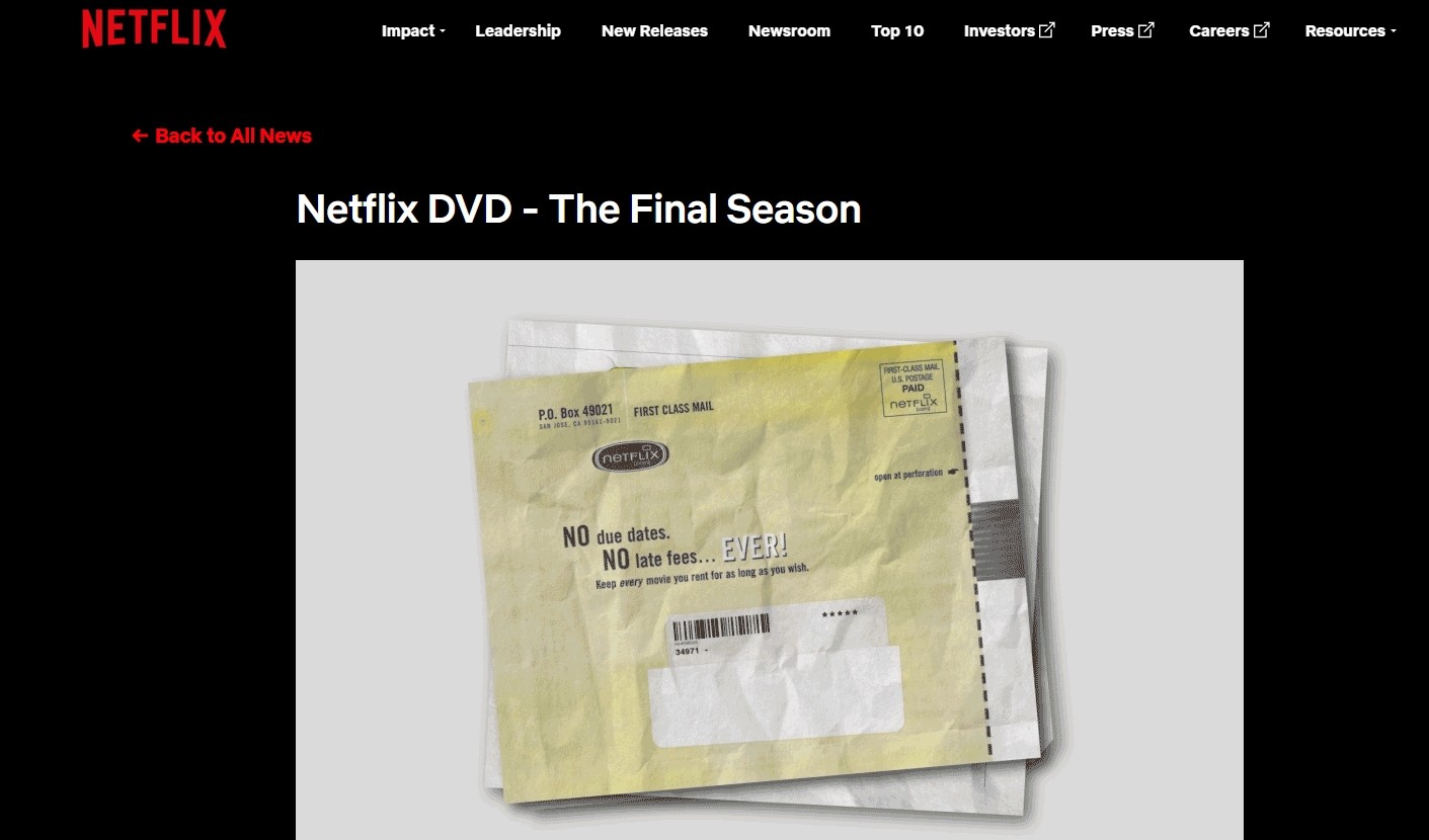 Netflix DVD - The Final Season