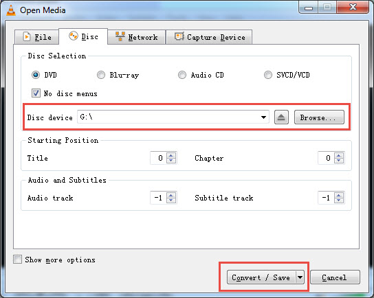 Open Source DVD Ripper: VLC Media Player