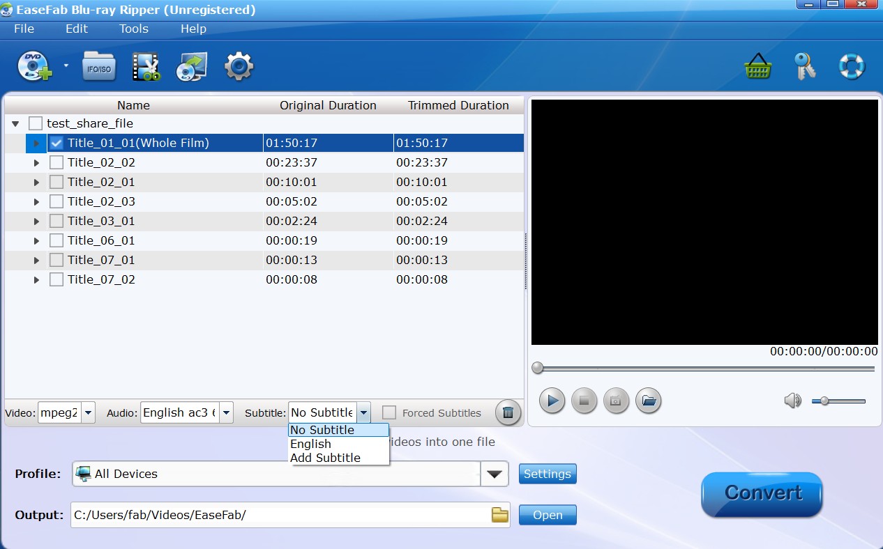 decrypt blu-ray with EaseFab Blu-ray Ripper