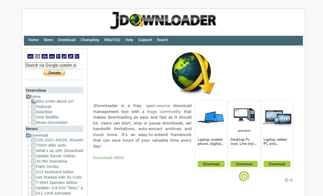 best porn downloader: JDownloader