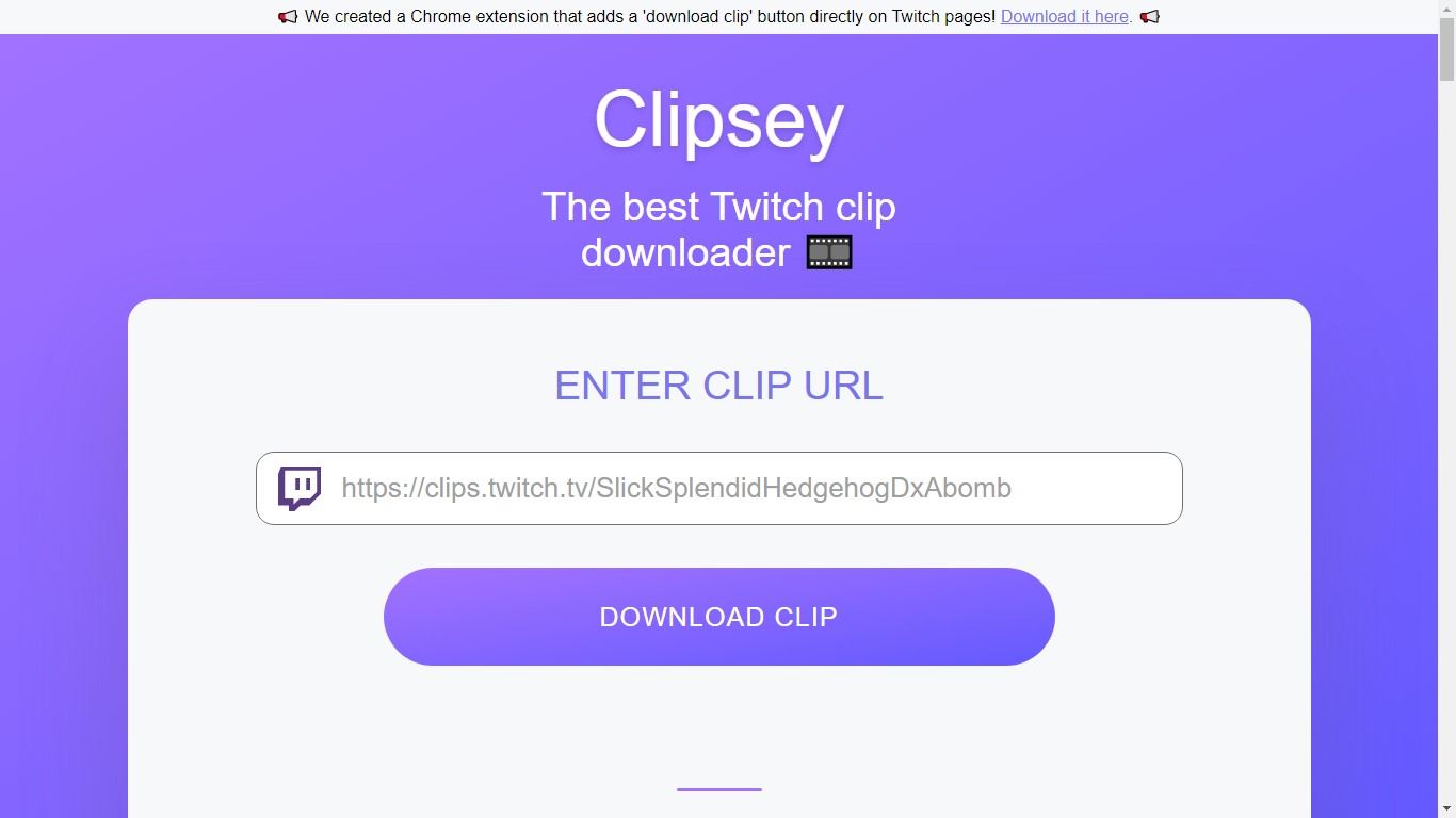 Twitch下載：Clipsey