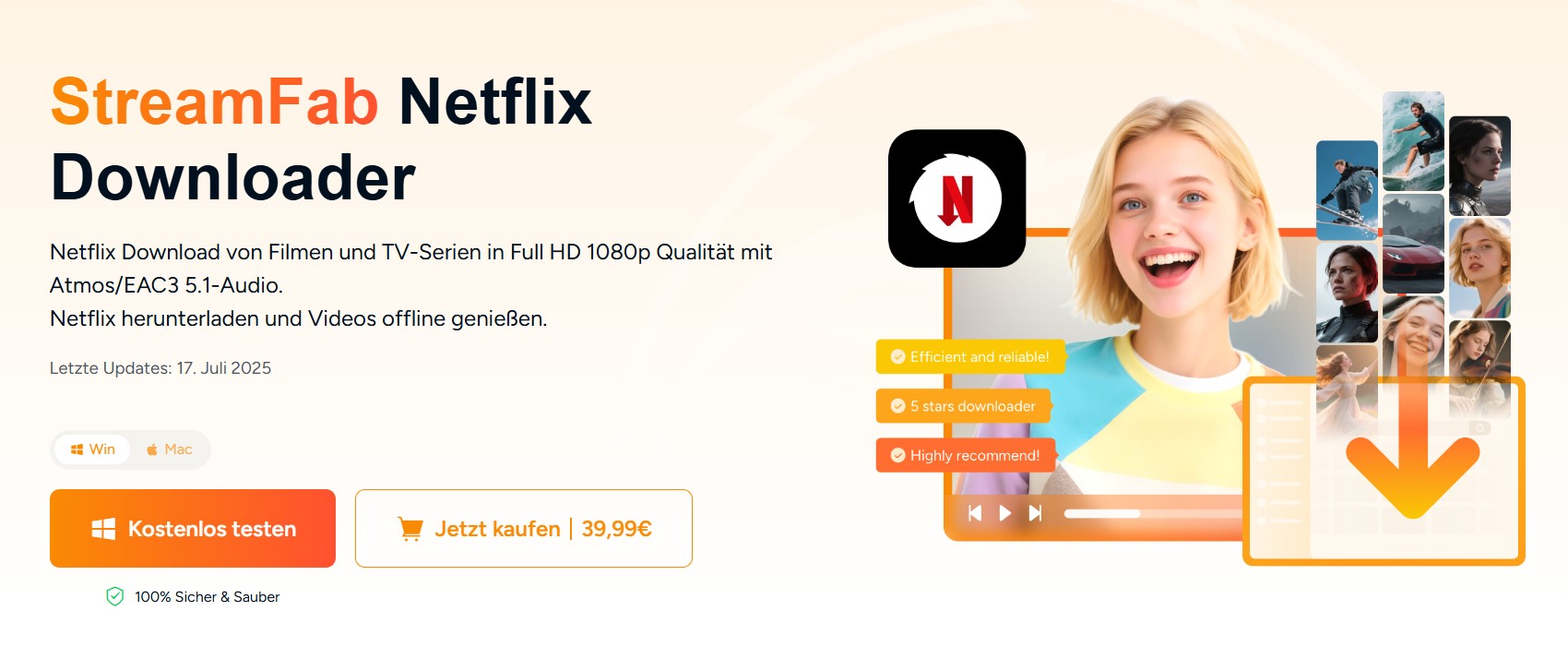 Hochwertiger Netflix Downloader: StreamFab Netflix Downloader