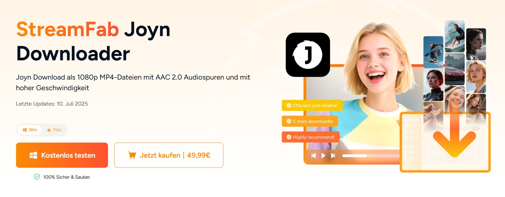 Joyn Download statt Joyn Aufnehmen: StreamFab tut das!