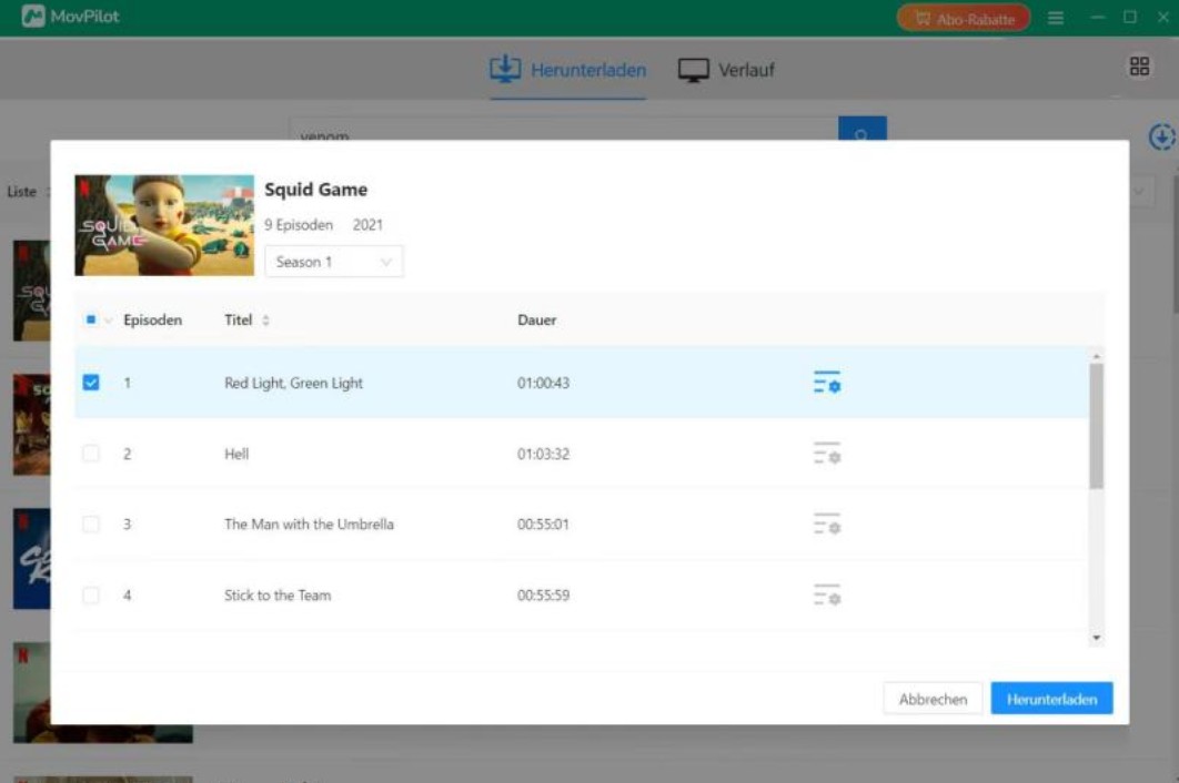 Wie benutzt man MovPilot Netflix Downloader?