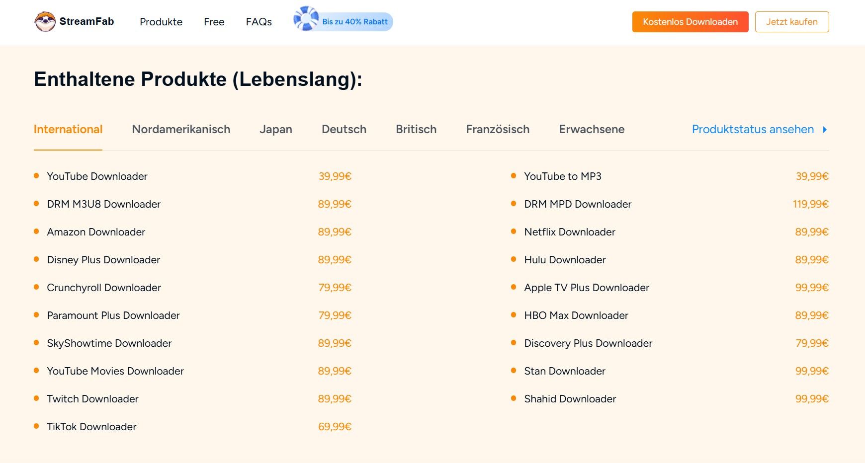 Mit StreamFab Software ZDF Filme herunterladen auf PC