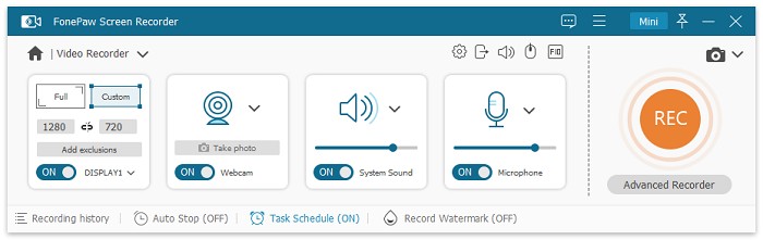 The Best Ways to Screen Record Protected Videos on PC: steps of fonpaw