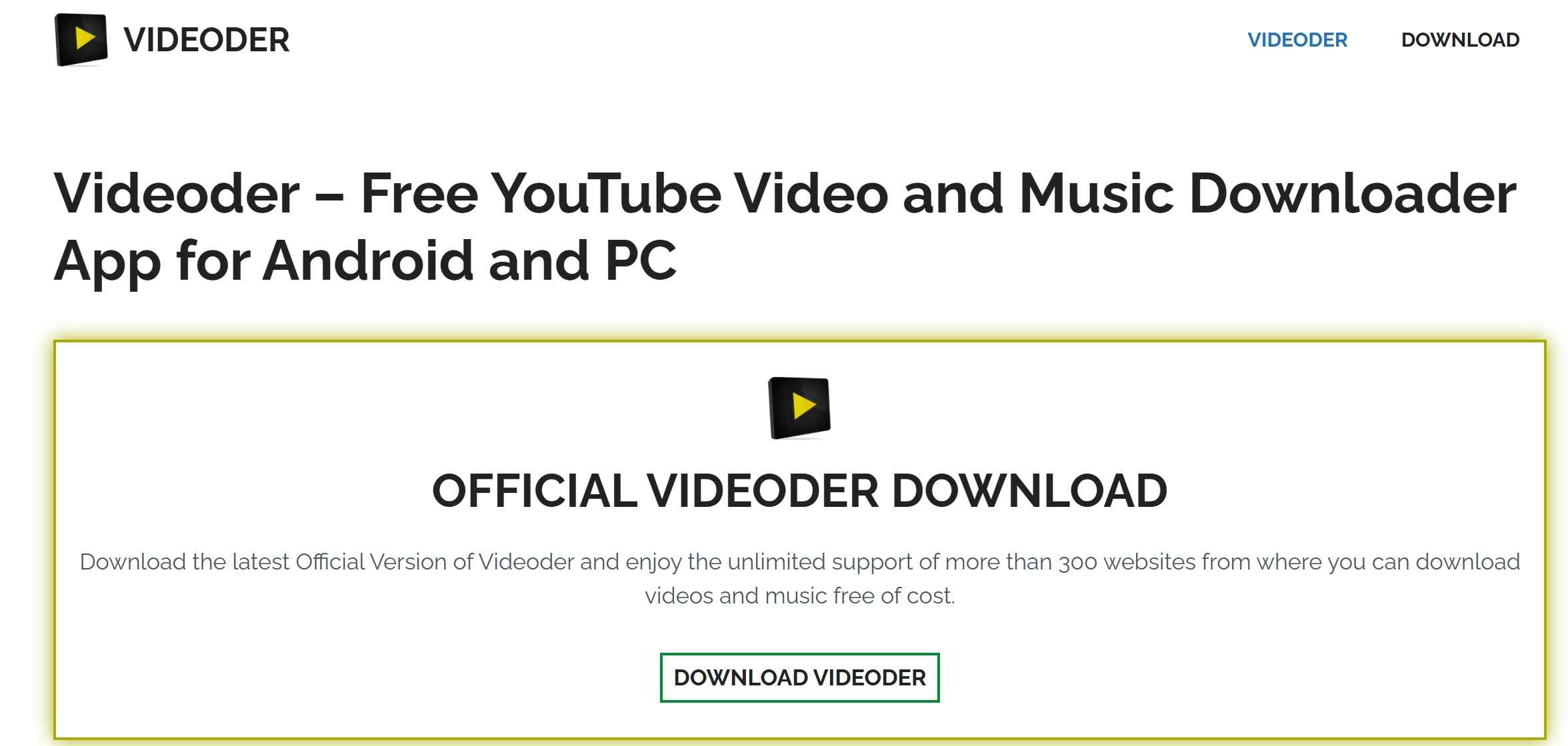 video downloader for android: Videoder