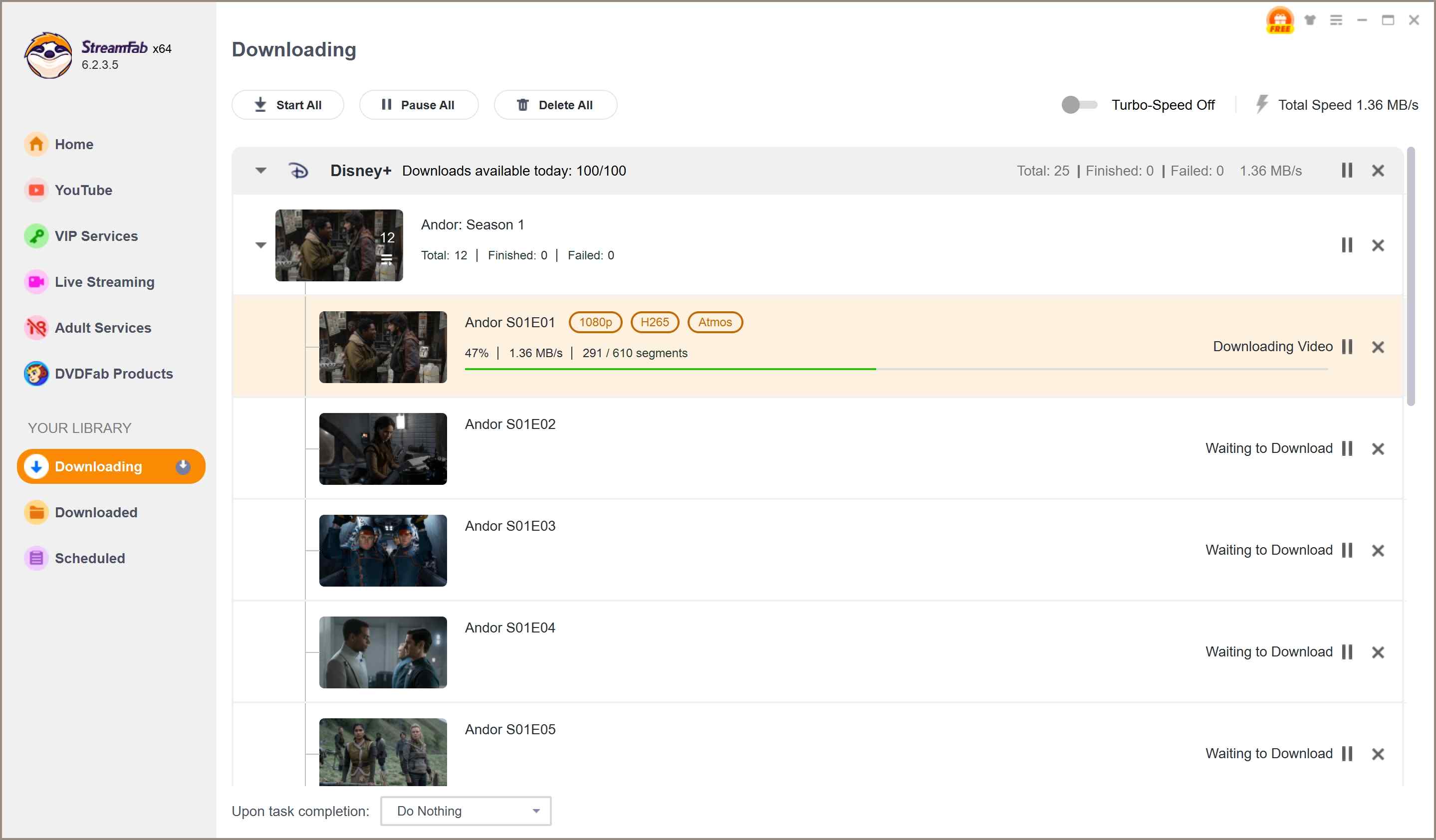 step 4 to use streamfab, the firefox video downloader alternative