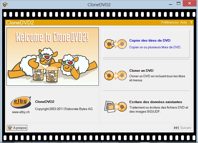 logiciel de cloage DVD : CloneDVD
